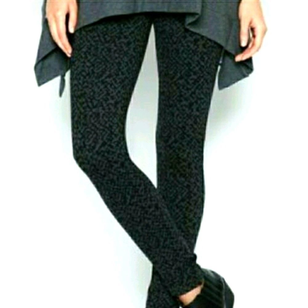 Joie Keena Charcoal Abstract Print Leggings Medium